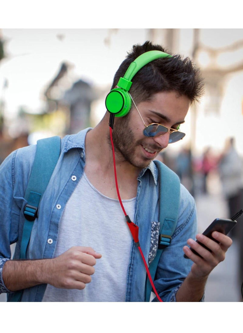 Cable Adapter for Logitech Astro A10 Gaming Headset Cable Replacement with Volume Control Also for A40/ A40TR Gaming Headset and for Xbox One/ PS4 Controller Long 2m, Red - Image 3