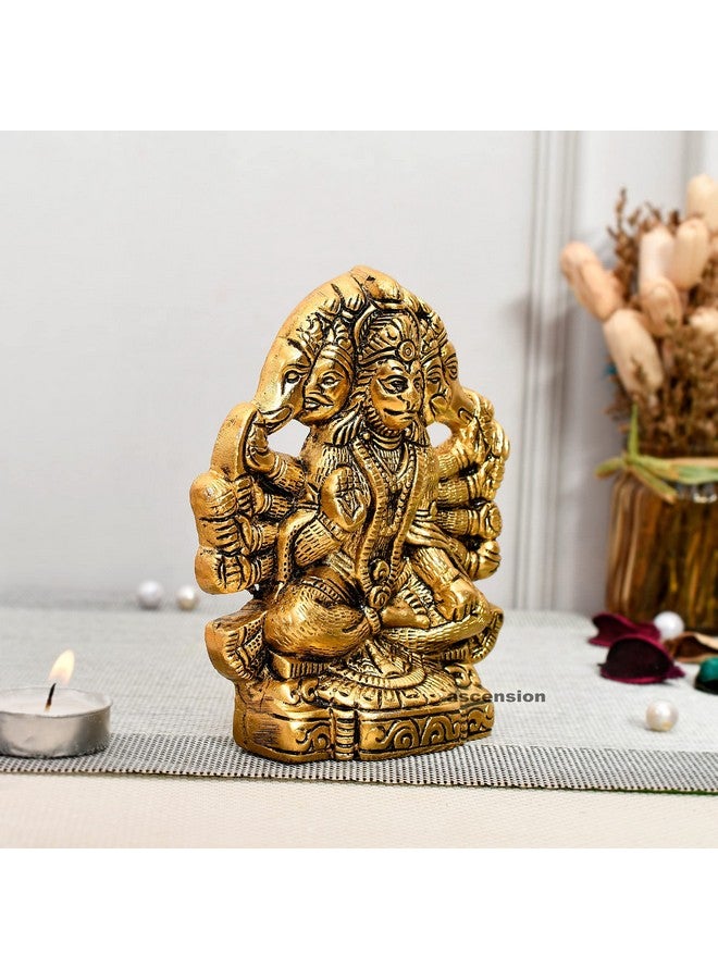 ascension Hanuman ji Panchmukhi Hanuman Murti Bajrangbali Murti Religious Idol for Pooja Room & Decor Your Home Office Hanuman Idol Statue Panchmukhi Hanuman Ji for Wall Hanging - Image 3