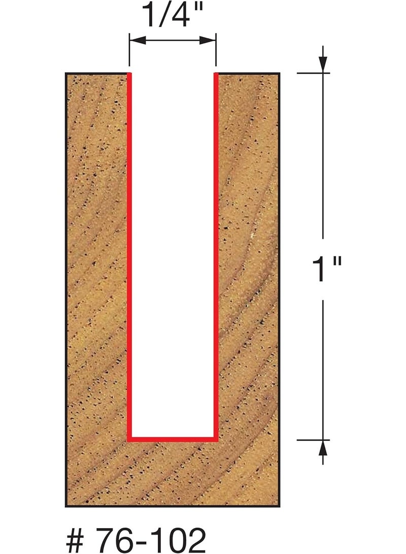 freud Freud Down Spiral Bit, Chip-Free Top Surface Cuts - Ideal for Grooves, Dadoes and Laminates, CNC Router Compatible - 1/4" Diameter, 1/4" Shank, 24000 Max RPM - 76-102  - Image 4