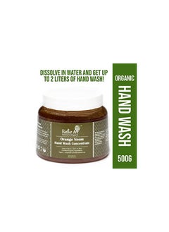 Rustic Art Rustic Art Orange Neem Organic Hand Wash  Natural Vegan  Non-Drying Hydrating 500g  - Image 2