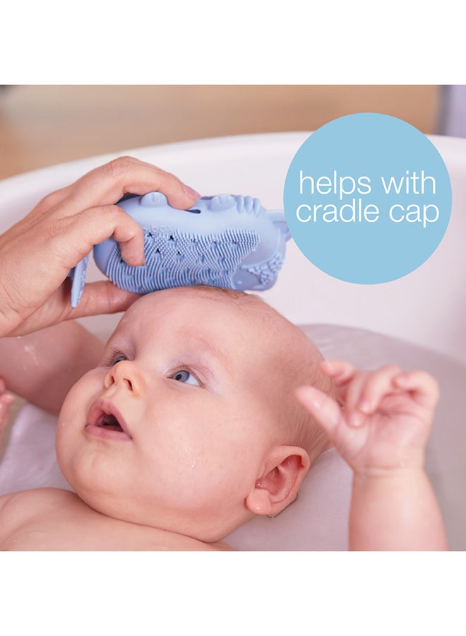 b.box Baby Bath Brush, Soft Silicone Scrubber for Gentle Cleansing, Ergonomic Grip, Hygienic & Easy to Clean, Newborn+ - Image 4