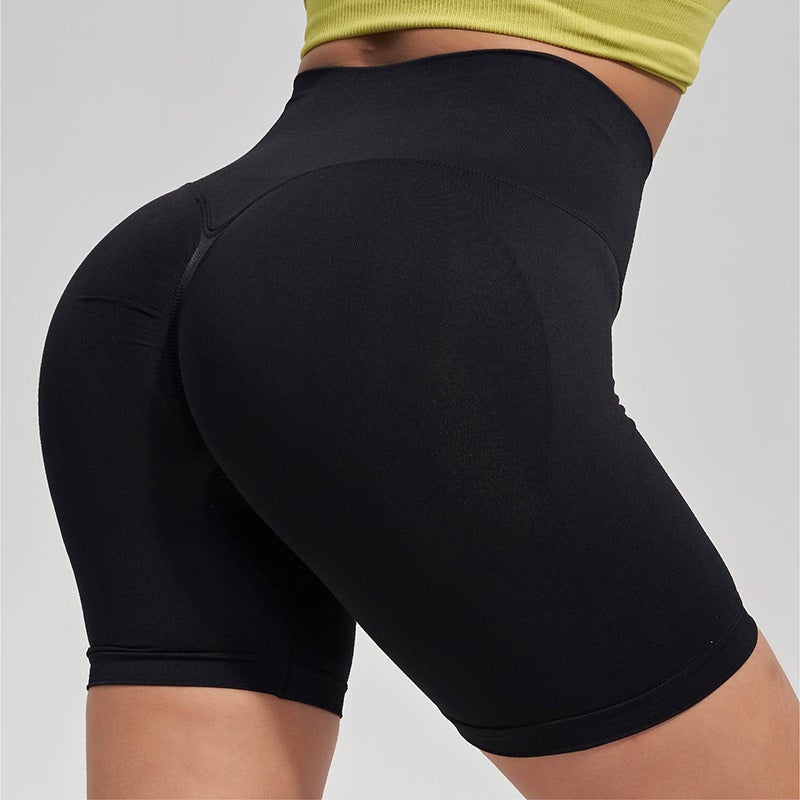 Generic Womens Quick-Dry Cycling Yoga Shorts Phantom Black-Naked Sense Upgrade