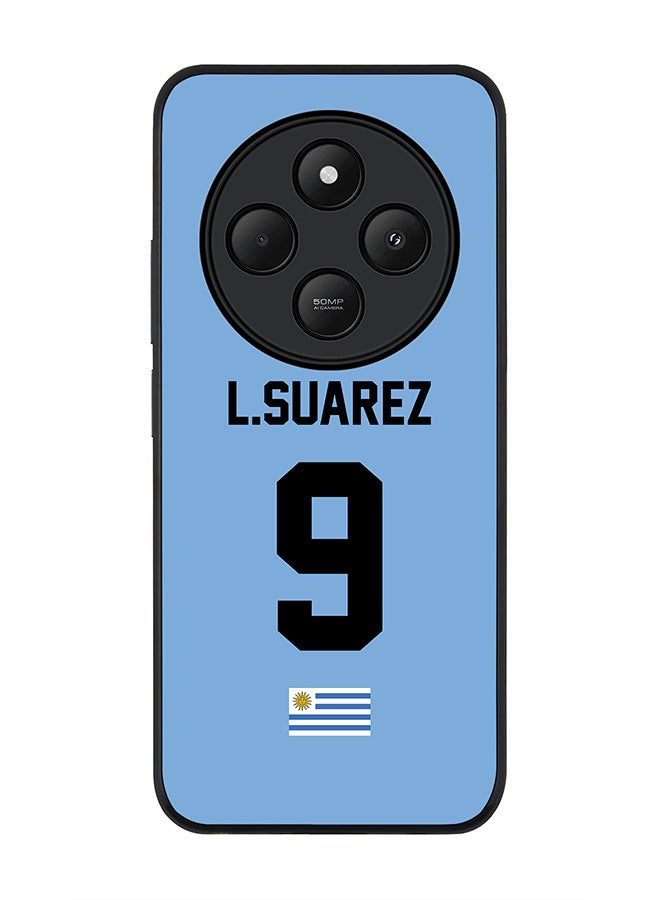 Stylizedd For Xiaomi Poco C75 Case,Slim fit Camera Protection, Shockproof Thin Phone cover - Football - Uruguay , L.Suarez - Image 1