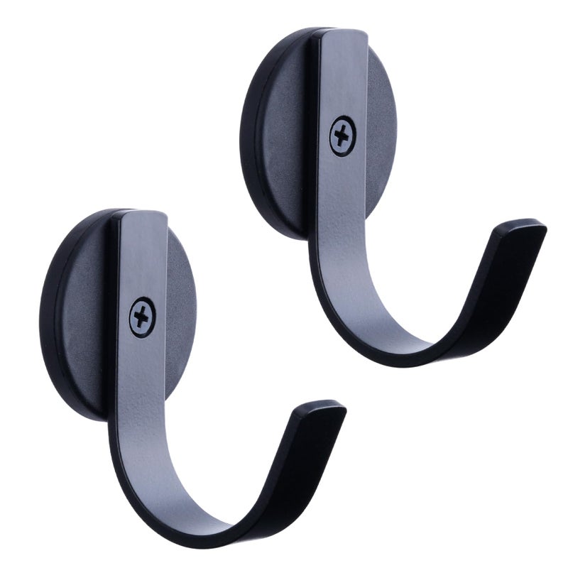 LEVOSHUA Magnetic Wreath Hanger for Metal Doors Only Not for Wood Glass Doors Front Door Wreath Hook Holder Pack of 2
