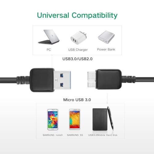 OIXXAF 3.0 USB Cord Cable for SEAGATE Backup Plus Slim Portable External Hard Drive HDD2 - Image 5