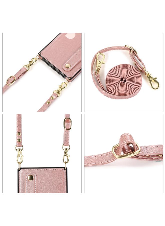 S-TOP Case For iPhone 14 Crossbody Wrist Strap Card Holder Phone Case - Image 5