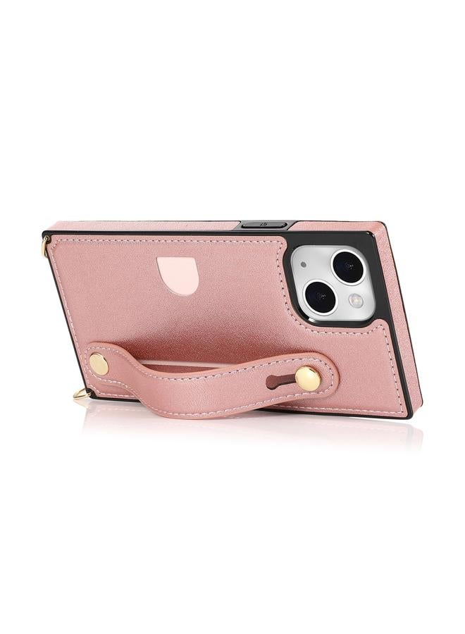 S-TOP Case For iPhone 14 Crossbody Wrist Strap Card Holder Phone Case - Image 4