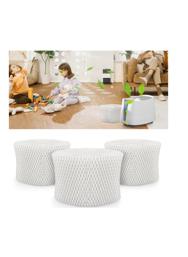 SOLARAE WF2 Humidifier Filter Replacement, 3 Pack for Vicks & Kaz Starry Night Cool Mist Humidifier V3500N V3700 V3100 V3900, for Sunbeam 1118 Series and Honeywell HCM-300T Relion WA-8D Enviracaire ECM-500 - Image 1