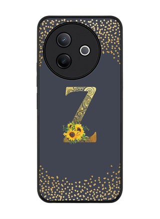 Custom Floral Monogram - Z  (Grey )
