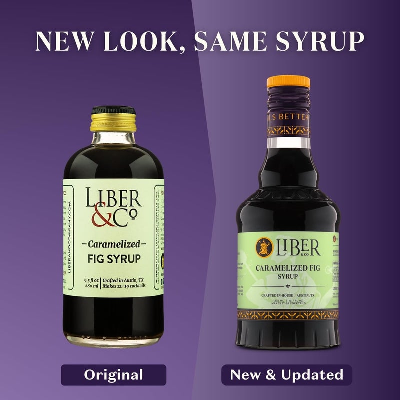 Liber & Co. Caramelized Fig Syrup - Craft Cocktail Mixer Made with California Mission & Calimyrna Figs - Perfect for Old Fashioneds, Manhattans & Aged Spirit Cocktails - Makes 25 Drinks (12.7 oz) - Image 4