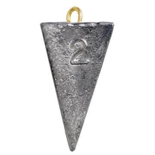 Bullet Weights WPY1-24 Pyramid Fishing Sinker (14-Pack), 1-Ounce - Image 1