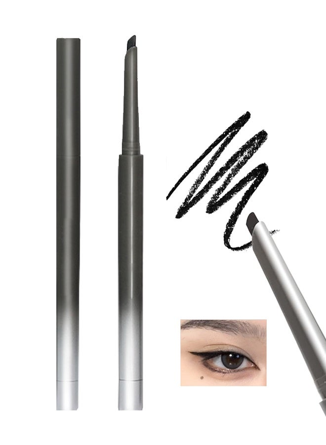 OCHEAL Machete Eyeliner，Waterproof Waterline Matte Gel Eyeliner, Long-Lasting Sweatproof Smudge Proof Gel Eye Liner Pencils , Cream Texture Retractable Slim Angled Tip Makeup Pen-01 Black - Image 1