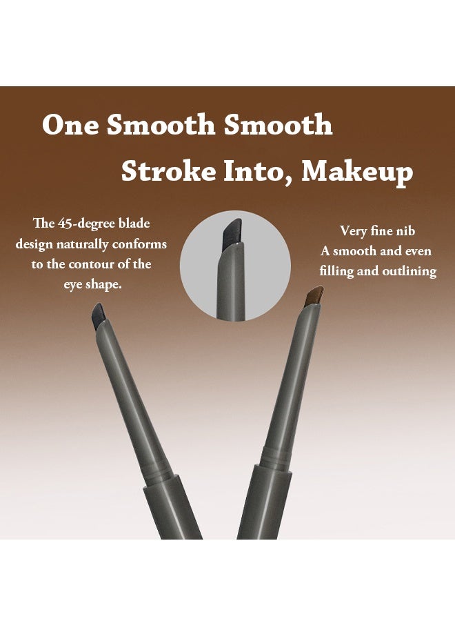 OCHEAL Machete Eyeliner，Waterproof Waterline Matte Gel Eyeliner, Long-Lasting Sweatproof Smudge Proof Gel Eye Liner Pencils , Cream Texture Retractable Slim Angled Tip Makeup Pen-01 Black - Image 3