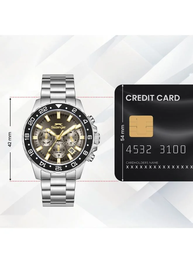 Slazenger  Men's Metal Multi Function Watch SL.9.2552.2.06 - 42 mm for Men | Best Price UAE