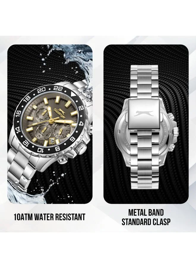Slazenger  Men's Metal Multi Function Watch SL.9.2552.2.06 - 42 mm for Men | Best Price UAE