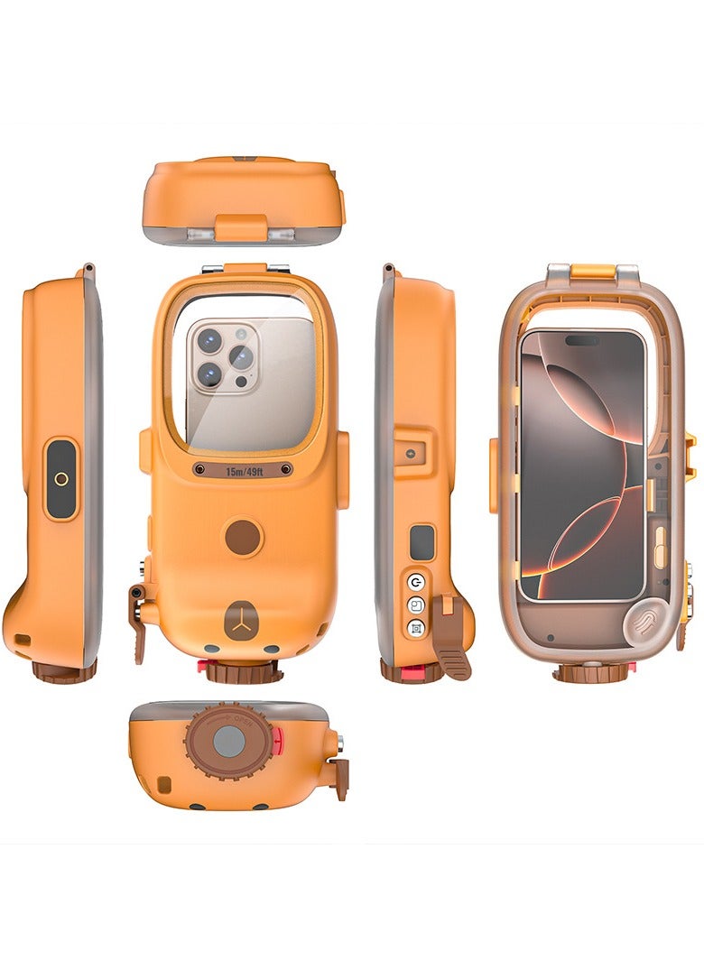 BlueFire Universal Underwater Diving Phone Case – IPX8 15M/49FT Waterproof, Bluetooth Shutter, HD Lens, Touchscreen Compatible, Shockproof & Dustproof – for Scuba Diving, Snorkeling, Surfing & Adventure Photography - Image 2