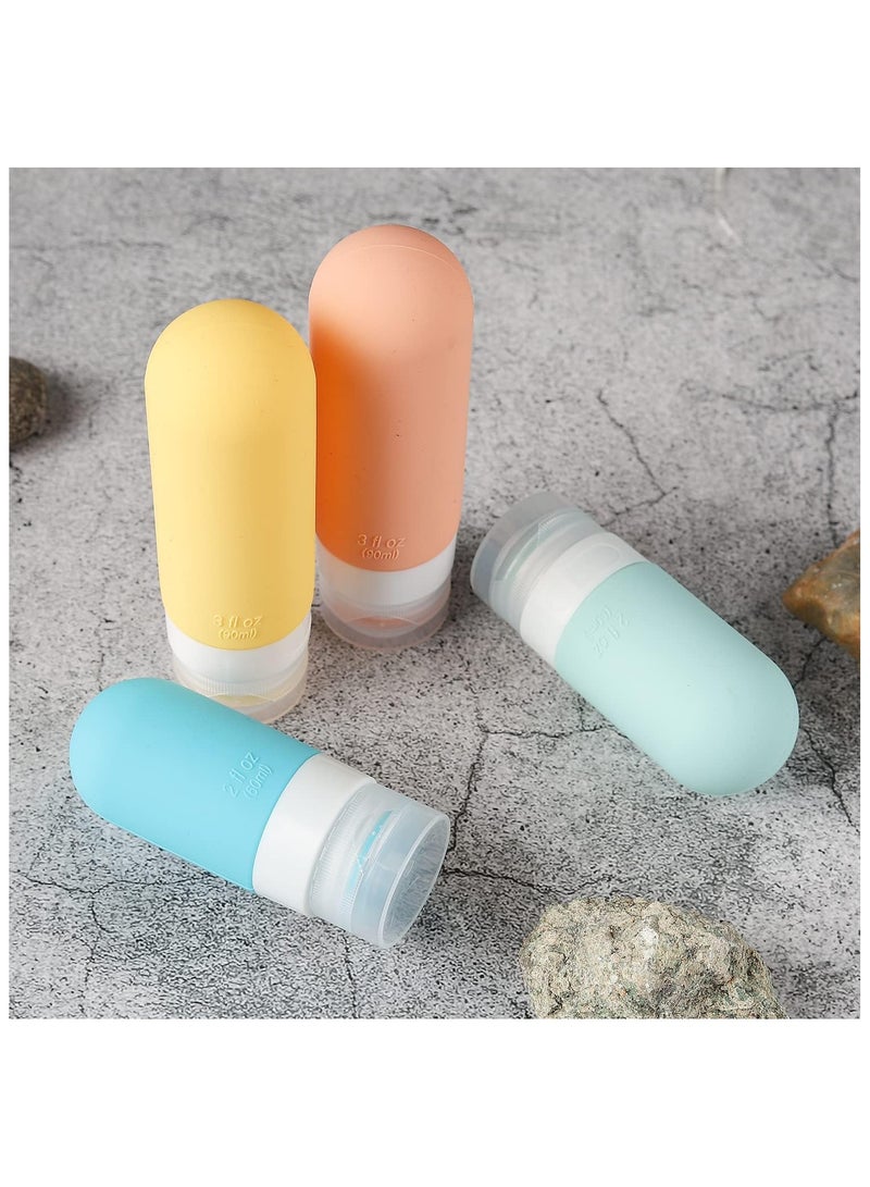 YelaJoy 16 Pack Travel Bottles Set - TSA Approved Leak Proof Silicone Squeezable Containers for Toiletries, Conditioner, Shampoo, Lotion & Body Wash Accessories - Image 4