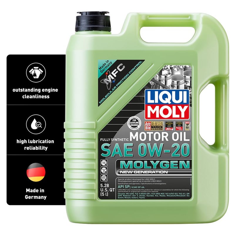 Liqui Moly Molygen New Generation SAE 0W20  5 Liter  Fully synthetic engine oil  SKU 20438