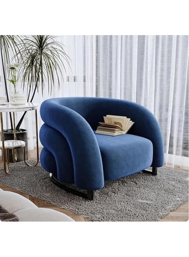 Generic Modern Lazy Single Sofa Chair For Adults and Kids (Blue)  - Image 1