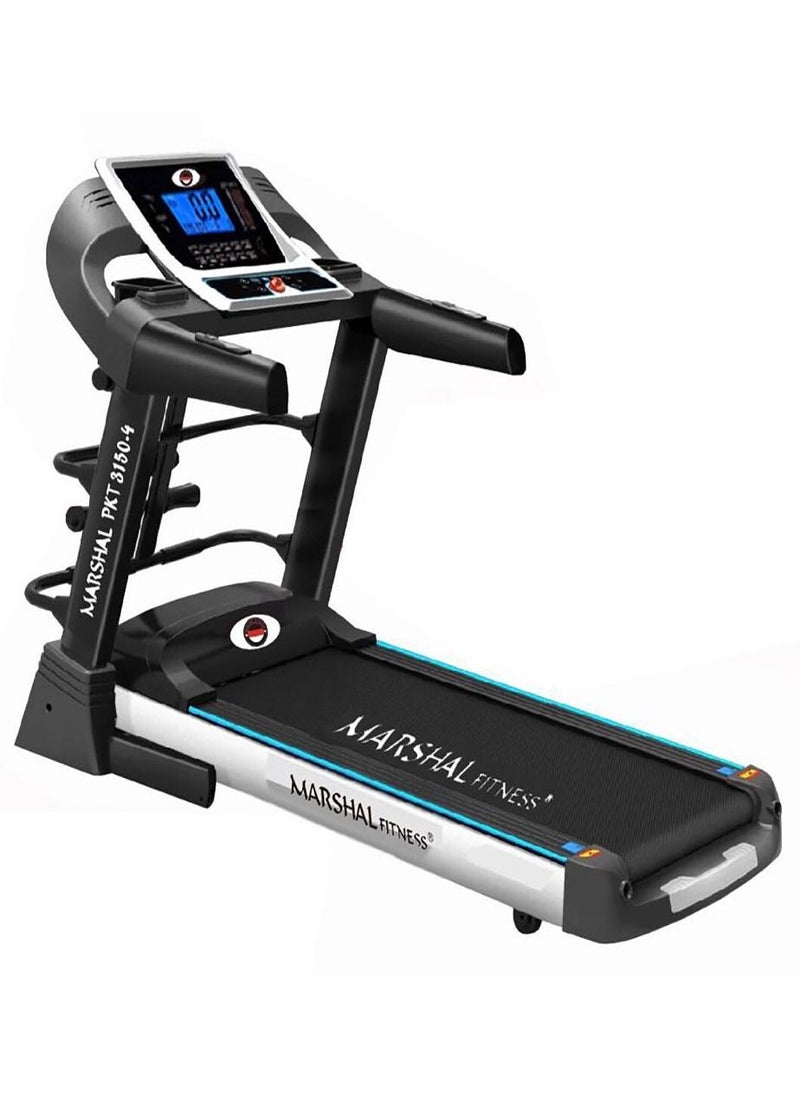 Marshal Fitness - PKT-3150-4 Low Noise 5 HP DC Motor Foldable LCD Display Automatic Incline Treadmill With Massager For Home Use - Image 1