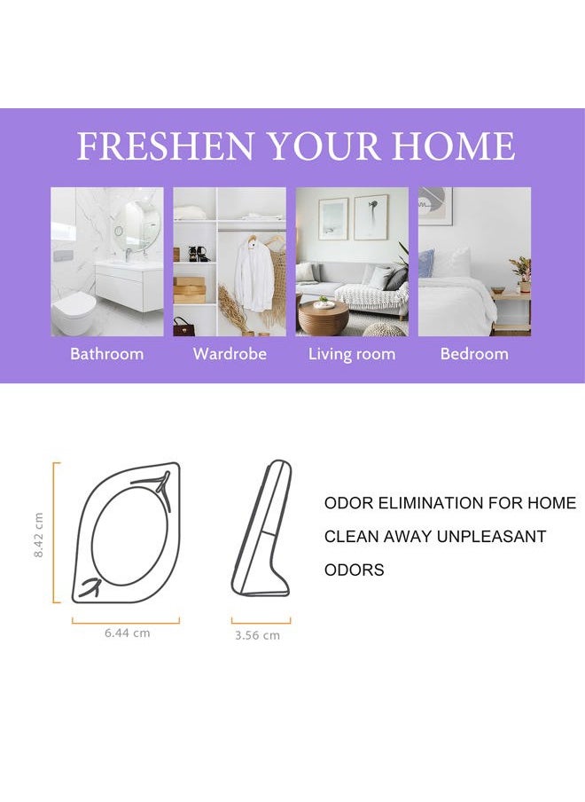 Clean-n-Fresh Air Freshener for Home, 4 Pack, Lavender, Odor Eliminator for Small Area Closets Bathroom Pets Strong Odor, Up to 120 Days  - Image 2