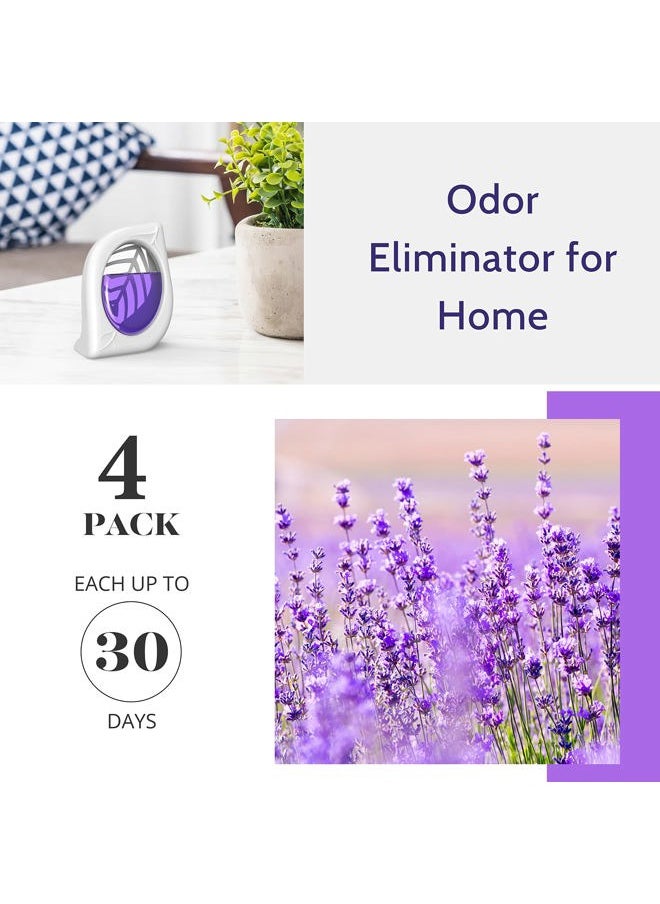 Clean-n-Fresh Air Freshener for Home, 4 Pack, Lavender, Odor Eliminator for Small Area Closets Bathroom Pets Strong Odor, Up to 120 Days  - Image 3