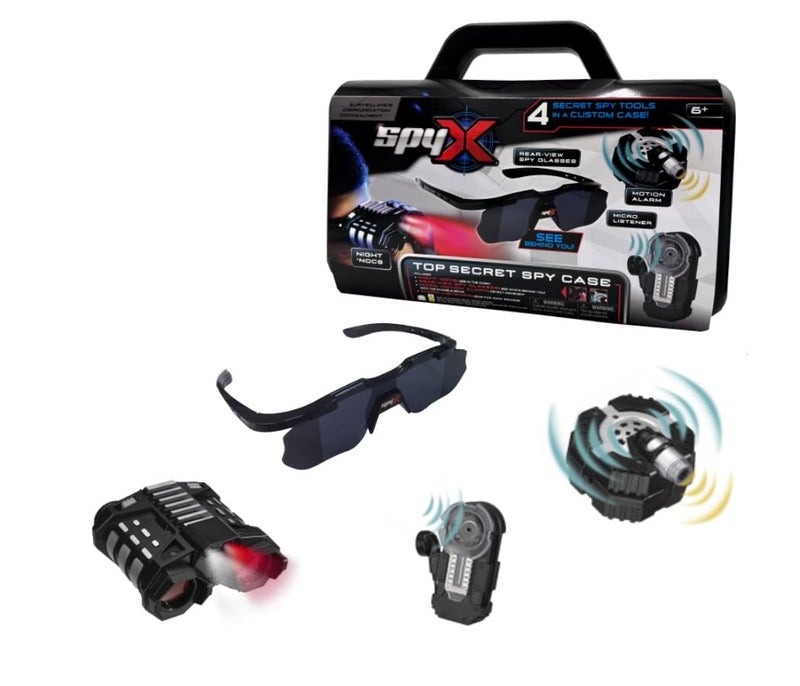 SpyX Top Secret Spy Case Junior Secret Agent Kit with Night Vision Motion Alarm Spy Glasses Ages 612 - Image 3