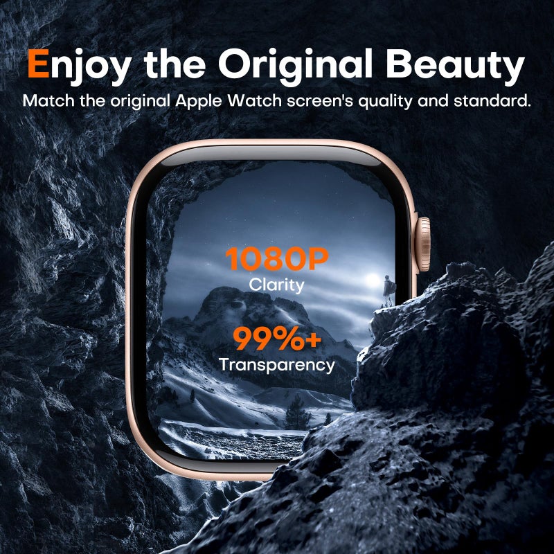 LK LϟK [8 Pack] for Apple Watch Series 11/10 Screen Protector 42mm - Image 3