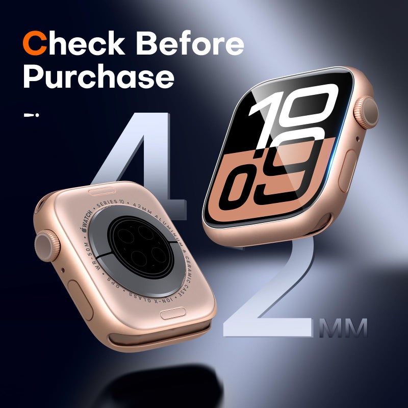 LK LϟK [8 Pack] for Apple Watch Series 11/10 Screen Protector 42mm - Image 4