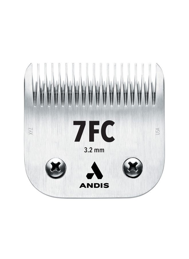 andis - Andis (Pet) 64240 CeramicEdge Carbon-Infused Steel Pet Clipper Blade, Size-7FC, 1/8-Inch Cut Length ,Silver - Image 1