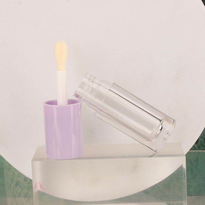 COSIDEA 14pcs Empty 6ml big doe foot wand Chunky lip gloss tubes for DIY lipgloss,Pink round lipgloss containers tubes with thick wand (Purple) - Image 4
