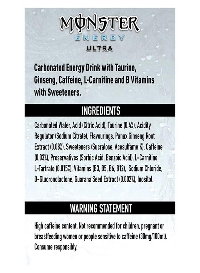 SFU E Com Monster Energy Drink Ultra White Zero Sugar & Monster Energy Lando Norris Zero Sugar | 2 x 500ml | Imported - Image 5