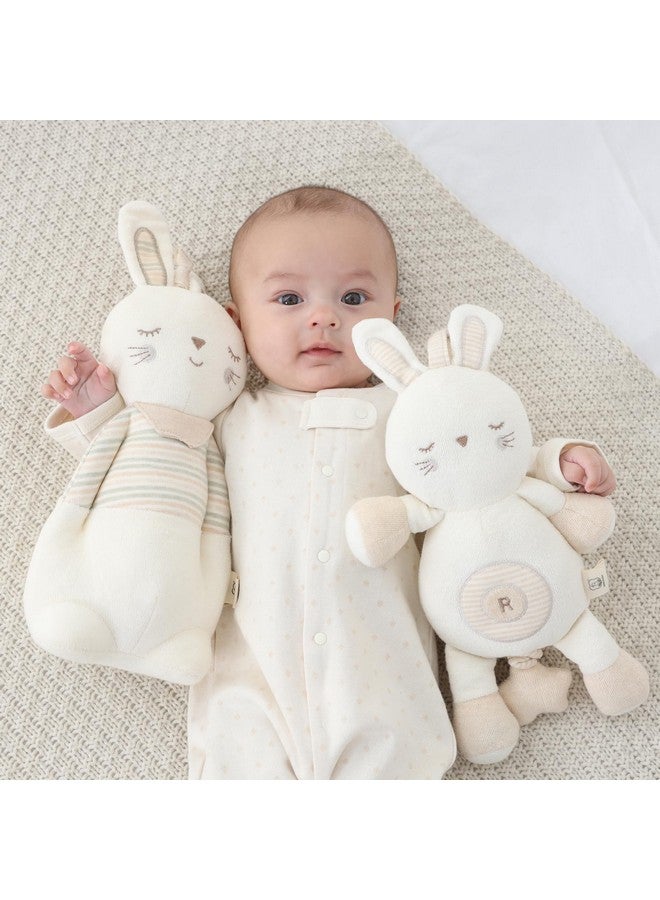 COTTONBEBE COTTONEBEBE Organic Baby Toys, Stuffed Animal Toy with Lullaby Music for Infant Babies 0 3 6 12 to 36 Months Boy & Girl,Ideal Gift for Newborn (Mrs.Bunny, Cotton) - Image 5