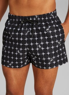 Calvin Klein Jeans Short Printed Swim Shorts With Drawstring  - Image 3