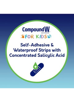 Compound W One Step Wart Remover Strips for Kids, 10 Medicated Strips for Wart Removal, 2 Pack  - Image 3