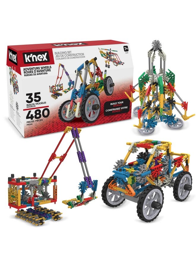 K'NEX - Adventure Wheels Building Set - 480 Pieces‚ STEM Building, Creative Construction Set‚ Ages 7+ - Image 1