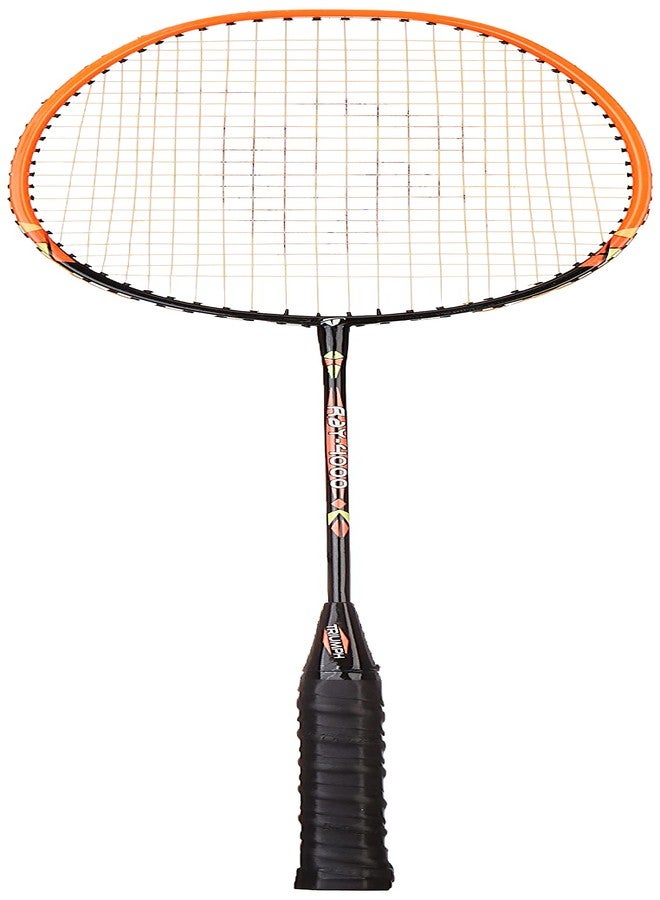 Triumph Ray-4000 One Piece Light Weight Strung Badminton Racket With Titan-3R Single Compartment Badminton Bag Sky/Lime - Image 5