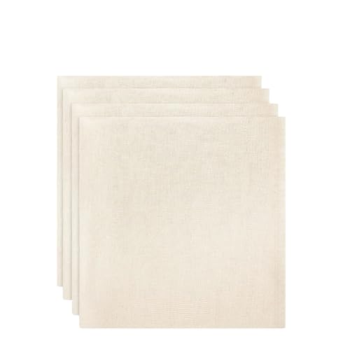 Hian Reusable Cheesecloth Set of 4 – 17x17 Hemmed Unbleached 100% Cotton Cloth Strainer for Cooking, Nut Milk, Yogurt, Juice, Cheese Making & Baking – Durable, Washable, Multipurpose Kitchen Tool - Image 1