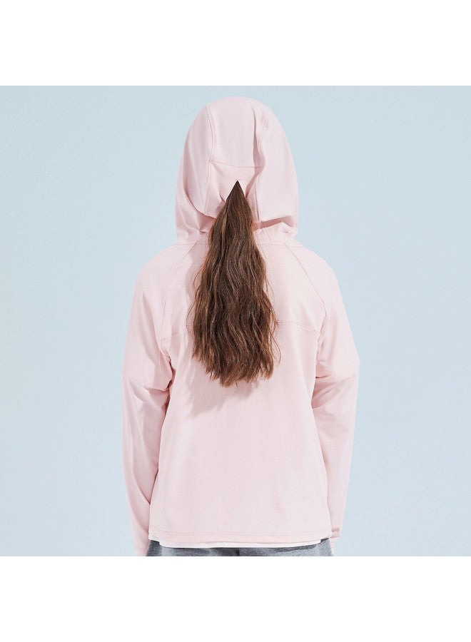 DEESHA Breathable Cool Hooded Sun Protection Jacket】girls' Summer & Autumn Lightweight Mosquito-repellent Outerwear For Big Kids - Image 3