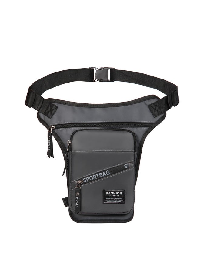 Generic Special For Outdoor Riding Leg Bag Multi-functional Sports Men's Chest Bag Portable Waist Bag Fashion Messenger Bag-Color:Black-Size:Free Size - Image 5