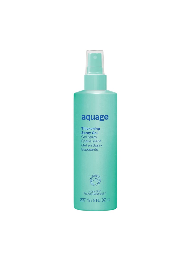 Aquage Aquage Thickening Spray Gel, For Fine or Thin Hair Types, Infused with Sea Botanicals, Adds Body, Vitality, Firm Hold, 8 oz. 