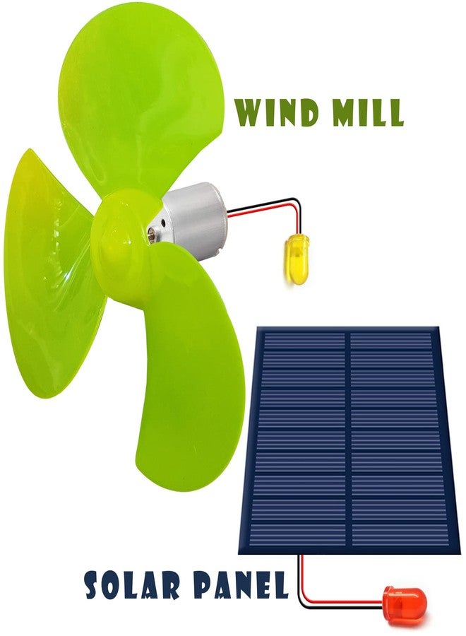 Science & Fun Solar and Wind Energy Conversion Project Kit - Panel, Turbine, LEDs for Harvesting Power - Image 3
