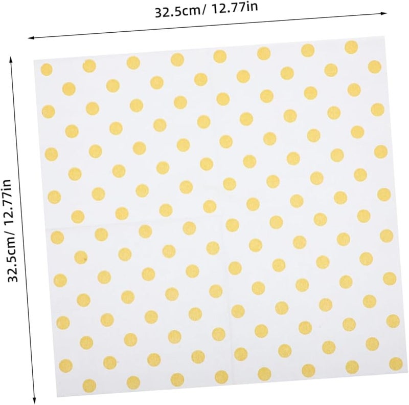 مناديل ورقية ملونة منقطة 5 مجموعات مناديل حفلات زخرفية مواضيعية للمناسبات والمطاعم والاحتفالات - Image 3