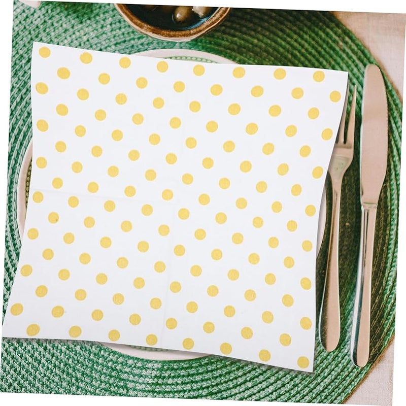 مناديل ورقية ملونة منقطة 5 مجموعات مناديل حفلات زخرفية مواضيعية للمناسبات والمطاعم والاحتفالات - Image 4