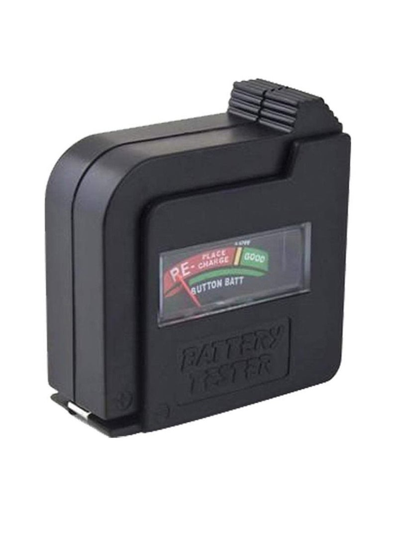 Excefore - Battery Tester, Multi Purpose Household Battery Load Tester Checker, Universal Battery Checker Meter for AA/AAA/C/D/9V/1.5V Small Button Cell Batteries 12 V Lantern Cells & More (Black) - Image 1