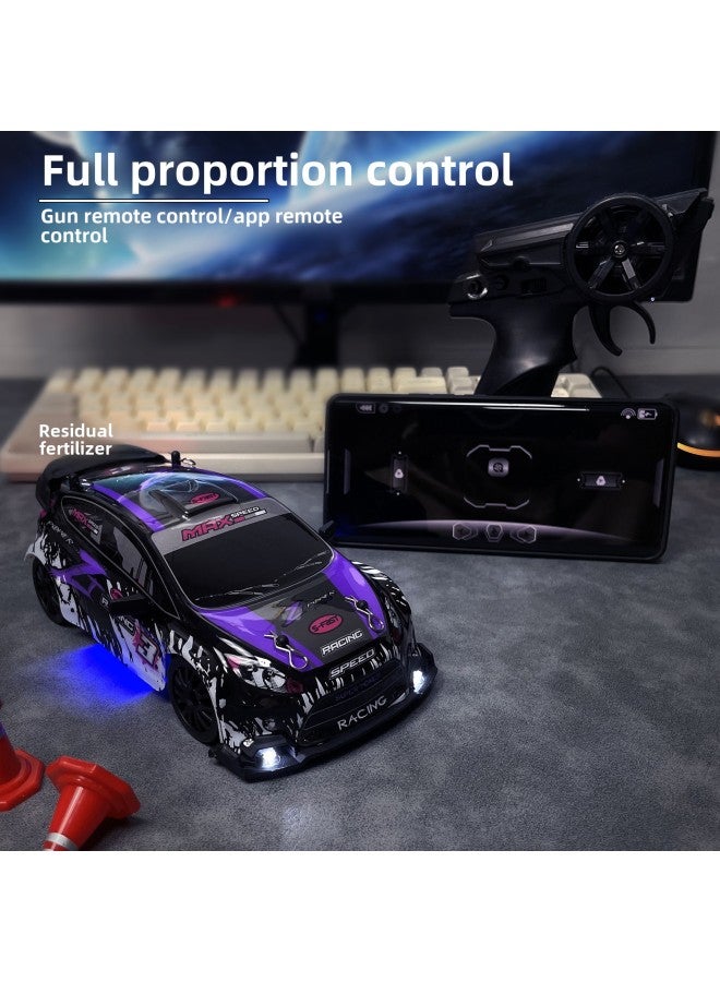 Yu Feifei's 1: 24 Full-scale Track Version Ford Rally Remote Control Car Four-wheel Drive Rc Drift Car Gift-Colour:Ford Track Edition-purple-full Scale-Proportion:Three Batteries  Free Remote Control Battery  - Image 3
