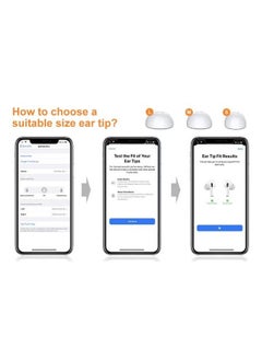Generic 12-Piece Replacement Ear Tips for AirPods Pro/AirPods Pro 2 Silicon Ear Buds Tips with Portable Storage Box (S/M/L) (6 Pairs)  - Image 2