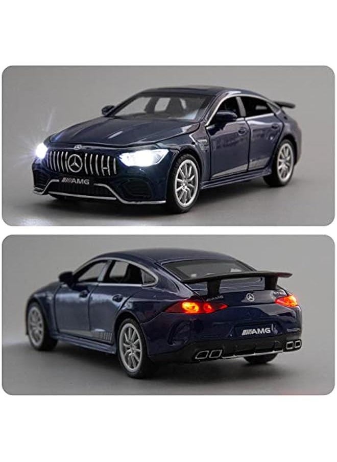 Generic - 1/32 Diecast Car Benz AMG GT63 Model Car Pull Back with Sound and Light Toy Car for Boys Girls Adult Gift(Blue) - Image 1