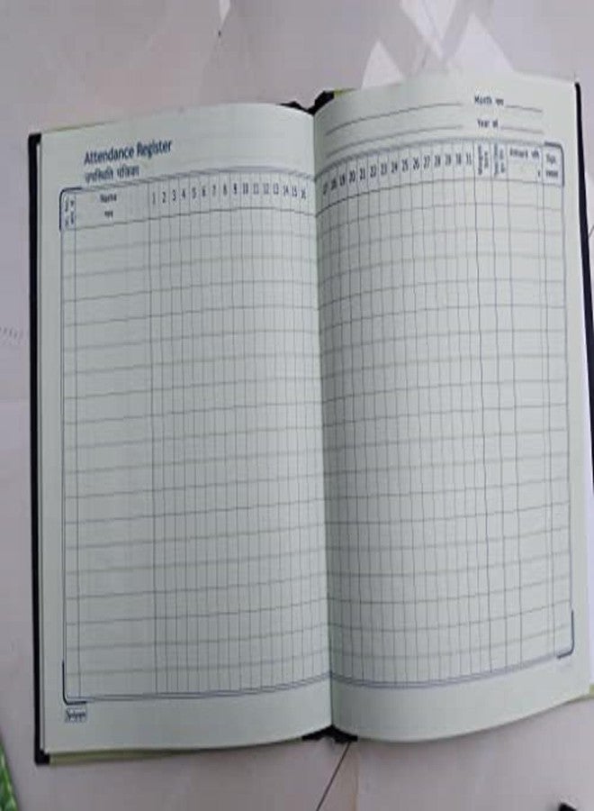 Peeplvalue دفتر تسجيل الحضور من Peeplvalue بحجم نسخة مع غلاف مقوى لضمان المتانة الطويلة - (64 صفحة - 19 × 15 سم) - Image 2