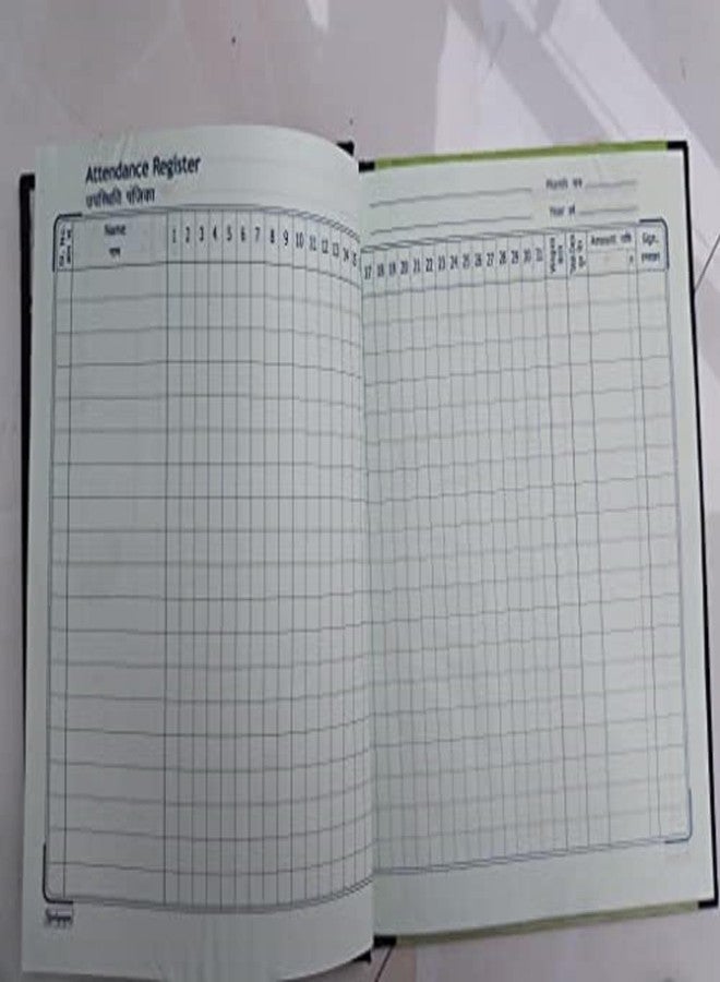 Peeplvalue دفتر تسجيل الحضور من Peeplvalue بحجم نسخة مع غلاف مقوى لضمان المتانة الطويلة - (64 صفحة - 19 × 15 سم) - Image 4